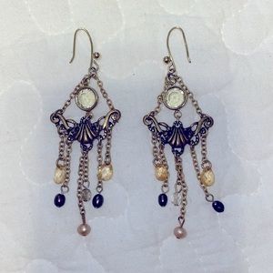 Chico’s Dangle Chandelier Earrings Neutral